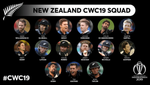 New Zealand has announced their Cricket World Cup’19 Squad