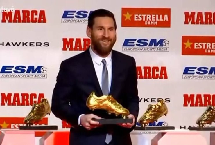 Lionel Messi wins European Golden Shoe for the sixth time