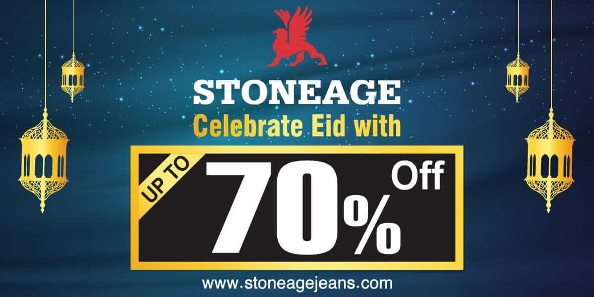 Stoneage is celebrating this Eid with up to 70% off