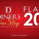 Diner is offering Flat 20% off, from 24th May