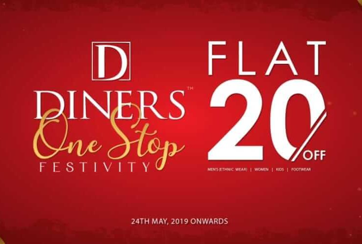 Diner is offering Flat 20% off, from 24th May