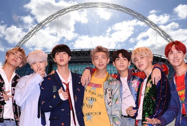 BTS shines at the Wembley Stadium