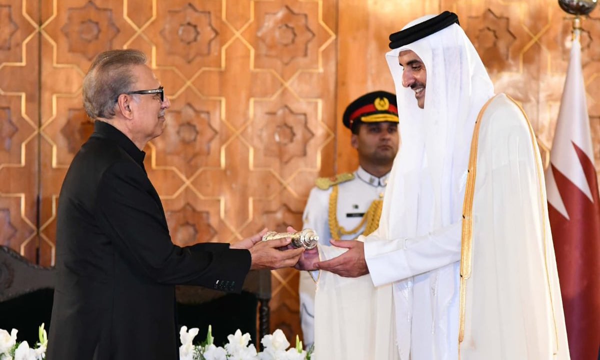 Emir of Qatar accorded with highest civil honor of Pakistan