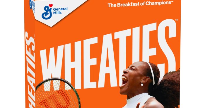 Serena Williams gets her own Wheaties Box Cover