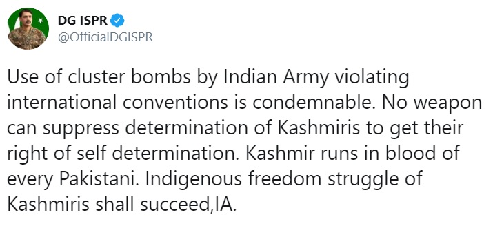 DG ISPR tweet