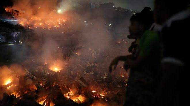 Dhaka fire leaves more than 1000 shanties destroyed
